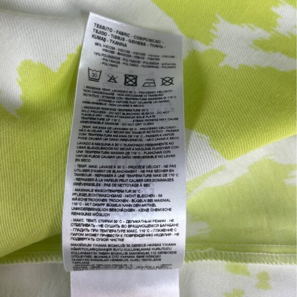 Armani Exchange Beach Party Dress Size 10 Green White New Ethical Fashion - Picture 9 of 14